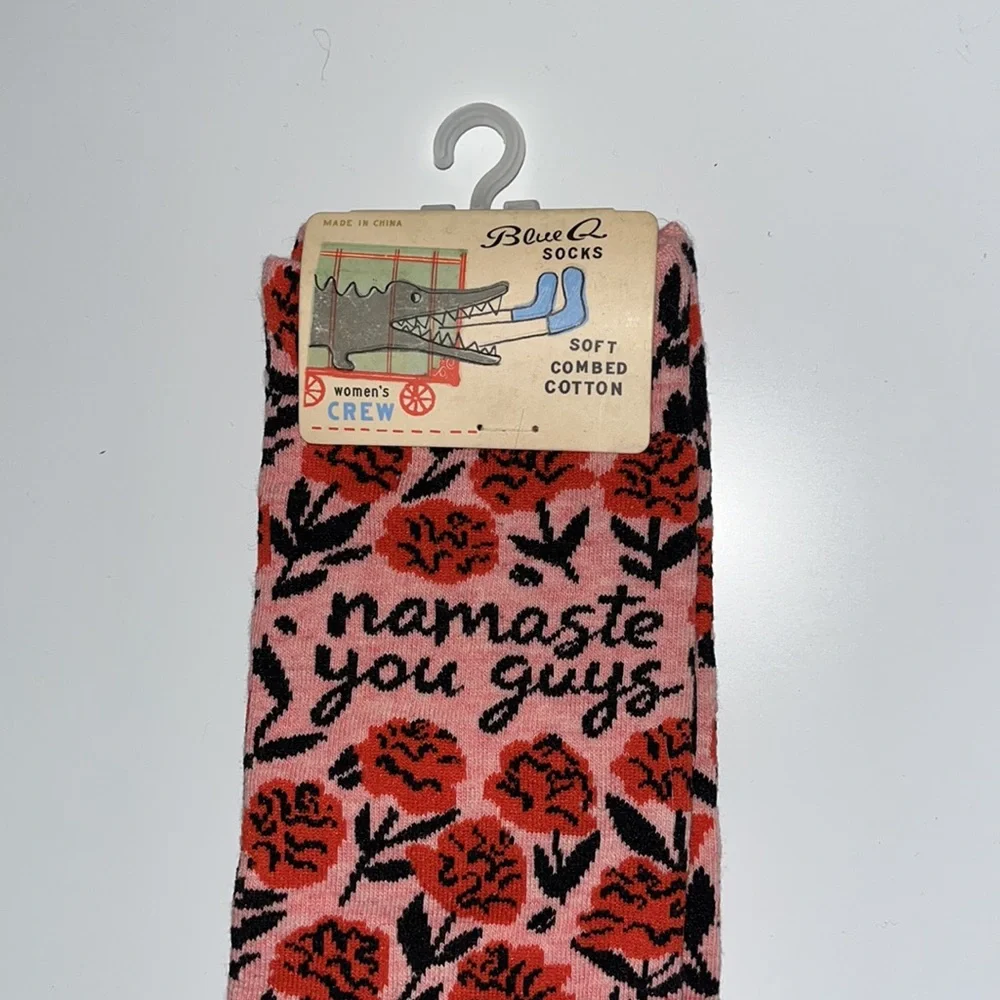 Women’s Blue Q Namaste you guys socks